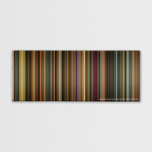 Across the Universe color palette canvas print: thousands of thin vertical stripes of color