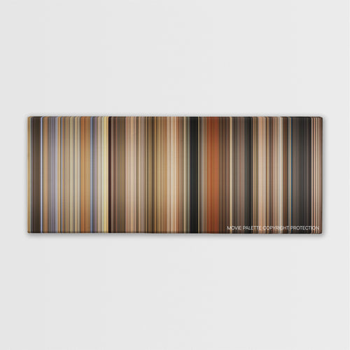 Runaway Bride color palette canvas print: thousands of thin vertical stripes of color