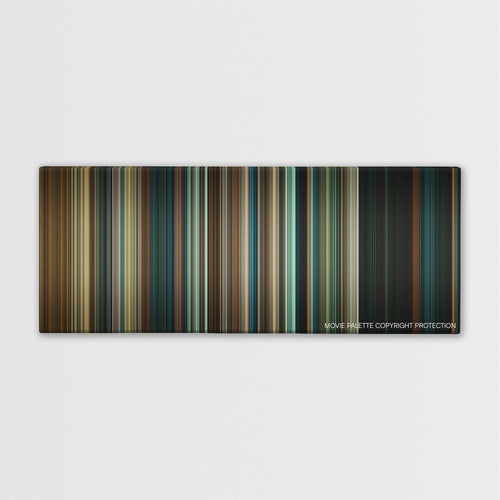 A Nightmare on Elm Street color palette canvas print: thousands of thin vertical stripes of color
