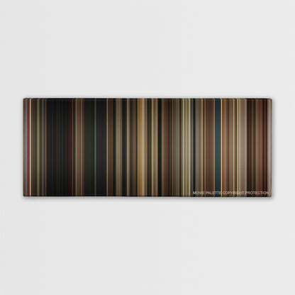 BlacKkKlansman color palette canvas print: thousands of thin vertical stripes of color