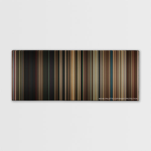 BlacKkKlansman color palette canvas print: thousands of thin vertical stripes of color