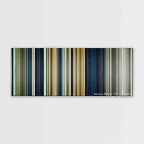 Rambo color palette canvas print: thousands of thin vertical stripes of color