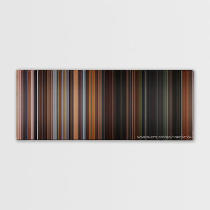 What Dreams May Come color palette canvas print: thousands of thin vertical stripes of color