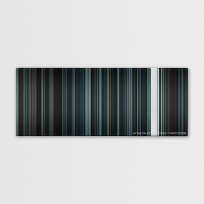 Arrival color palette canvas print: thousands of thin vertical stripes of color