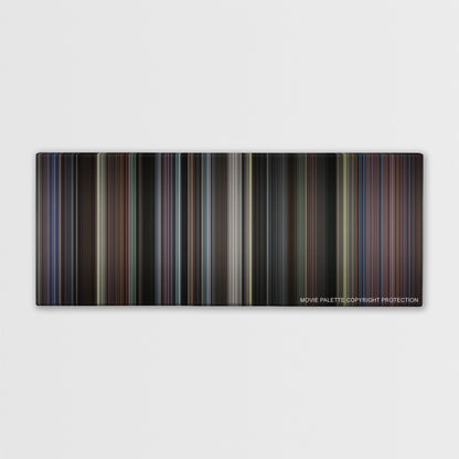 Southpaw color palette canvas print: thousands of thin vertical stripes of color