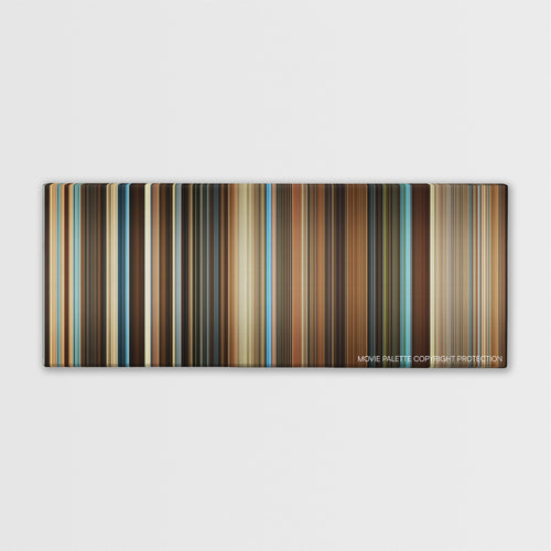 Reign Over Me color palette canvas print: thousands of thin vertical stripes of color