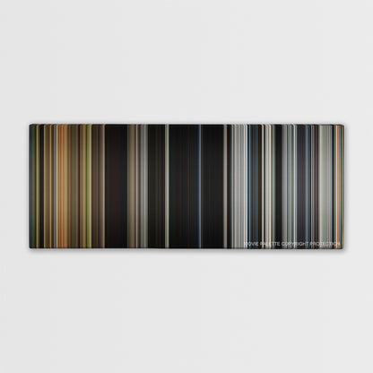 The Divergent Series: Insurgent color palette canvas print: thousands of thin vertical stripes of color