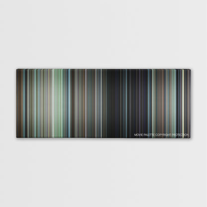 Patriots Day color palette canvas print: thousands of thin vertical stripes of color