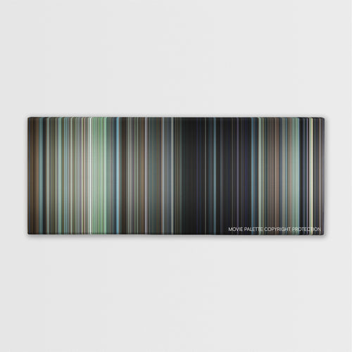 Patriots Day color palette canvas print: thousands of thin vertical stripes of color
