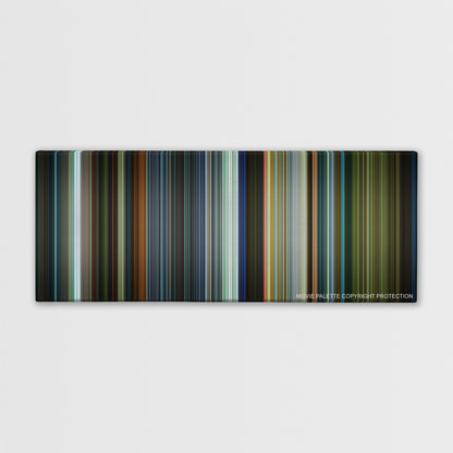 Focus color palette canvas print: thousands of thin vertical stripes of color