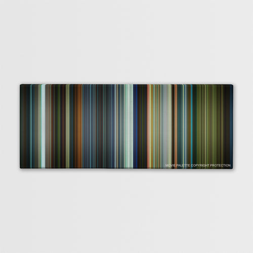 Focus color palette canvas print: thousands of thin vertical stripes of color