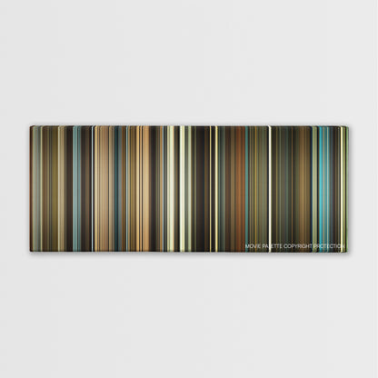Anna Karenina color palette canvas print: thousands of thin vertical stripes of color
