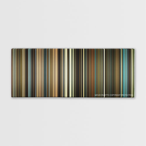 Anna Karenina color palette canvas print: thousands of thin vertical stripes of color