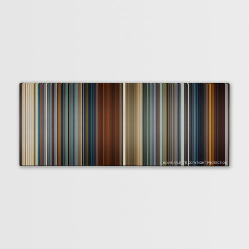 Skyfall color palette canvas print: thousands of thin vertical stripes of color