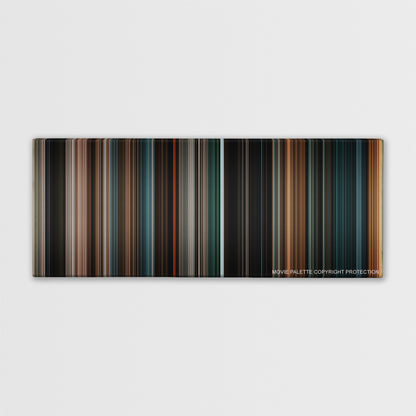 Knowing color palette canvas print: thousands of thin vertical stripes of color