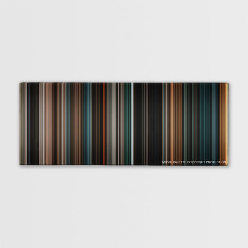 Knowing color palette canvas print: thousands of thin vertical stripes of color