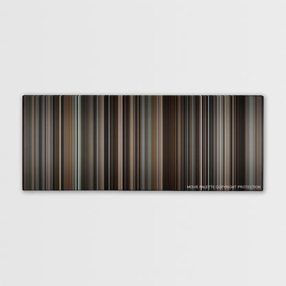 Tinker Tailor Soldier Spy color palette canvas print: thousands of thin vertical stripes of color