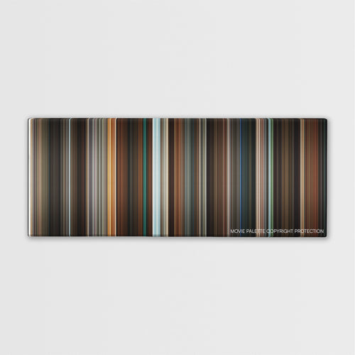 Fifty Shades Darker color palette canvas print: thousands of thin vertical stripes of color