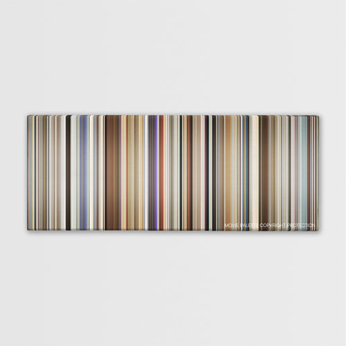 Bombshell color palette canvas print: thousands of thin vertical stripes of color