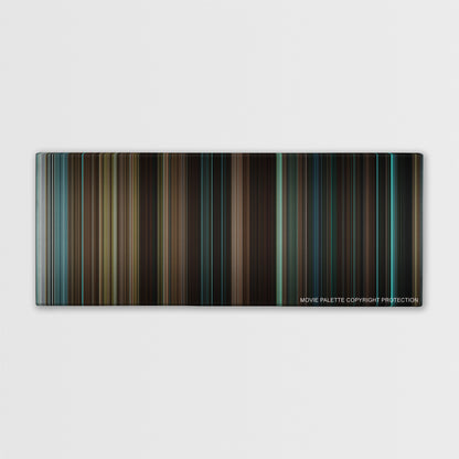 Disturbia color palette canvas print: thousands of thin vertical stripes of color