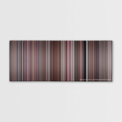 A Fish Called Wanda color palette canvas print: thousands of thin vertical stripes of color