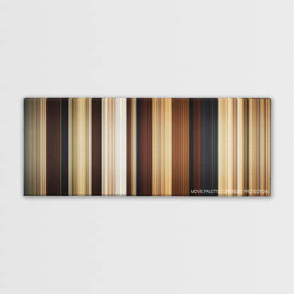 Year One color palette canvas print: thousands of thin vertical stripes of color