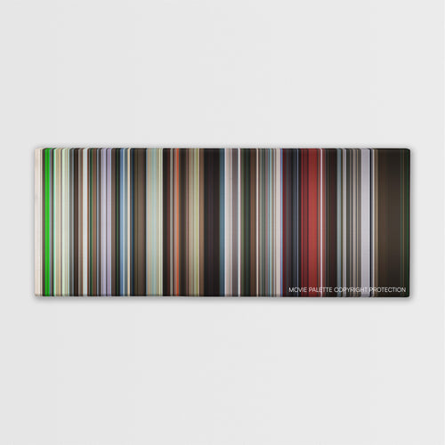 Paris, Texas color palette canvas print: thousands of thin vertical stripes of color