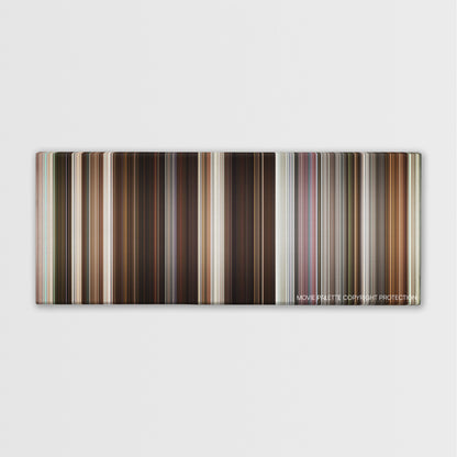 Collateral Beauty color palette canvas print: thousands of thin vertical stripes of color