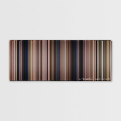 Hotel Rwanda color palette canvas print: thousands of thin vertical stripes of color