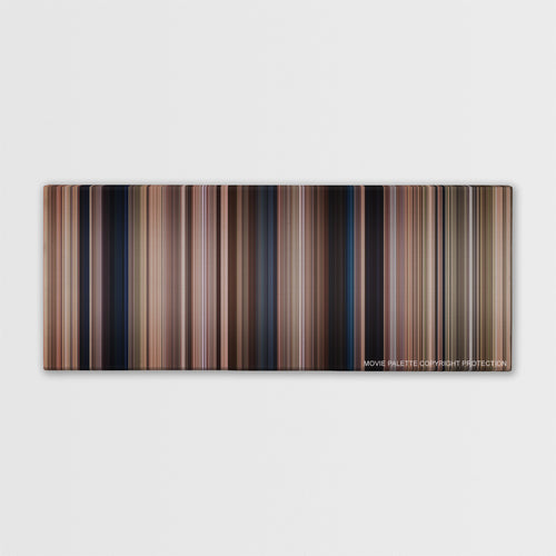 Hotel Rwanda color palette canvas print: thousands of thin vertical stripes of color