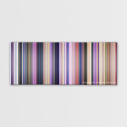 Home color palette canvas print: thousands of thin vertical stripes of color