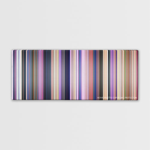 Home color palette canvas print: thousands of thin vertical stripes of color