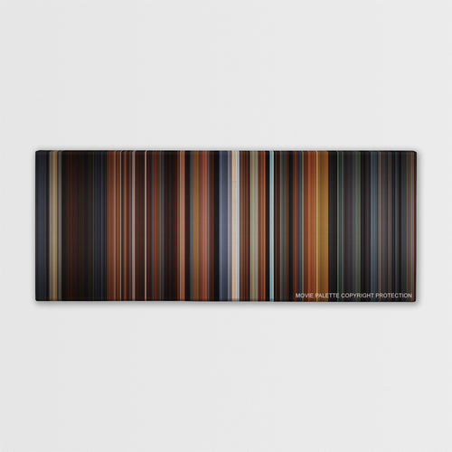 Little Women color palette canvas print: thousands of thin vertical stripes of color