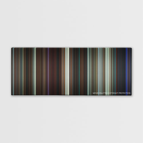 The Guest color palette canvas print: thousands of thin vertical stripes of color