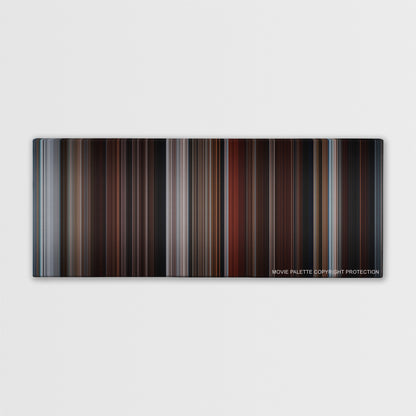 Fifty Shades of Grey color palette canvas print: thousands of thin vertical stripes of color