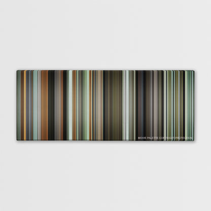 The Lobster color palette canvas print: thousands of thin vertical stripes of color