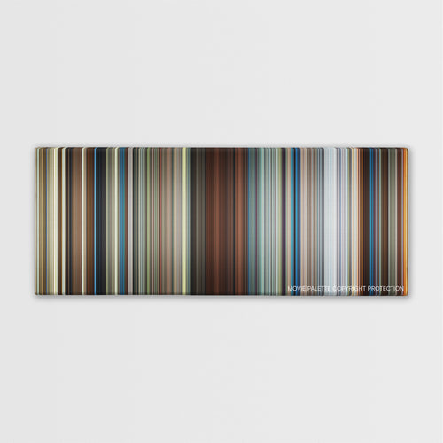 Sonic the Hedgehog color palette canvas print: thousands of thin vertical stripes of color