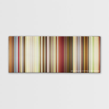 That's My Boy color palette canvas print: thousands of thin vertical stripes of color