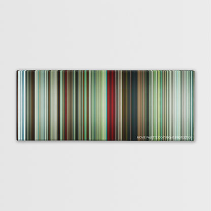 The American color palette canvas print: thousands of thin vertical stripes of color