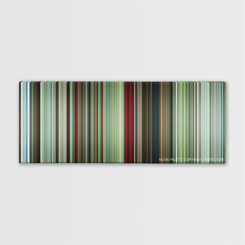 The American color palette canvas print: thousands of thin vertical stripes of color