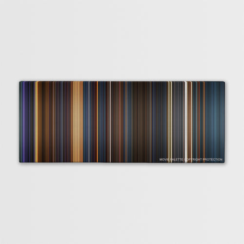 The Chronicles of Riddick color palette canvas print: thousands of thin vertical stripes of color