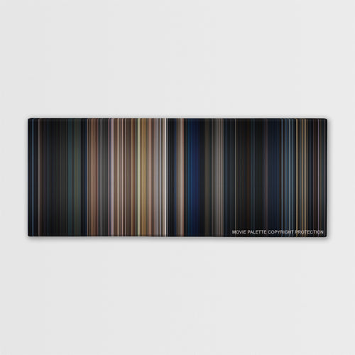 The Expendables color palette canvas print: thousands of thin vertical stripes of color