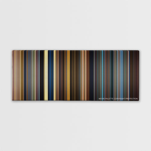 Guardians of the Galaxy Vol. 2 color palette canvas print: thousands of thin vertical stripes of color