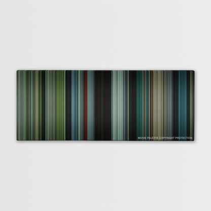 Okja color palette canvas print: thousands of thin vertical stripes of color