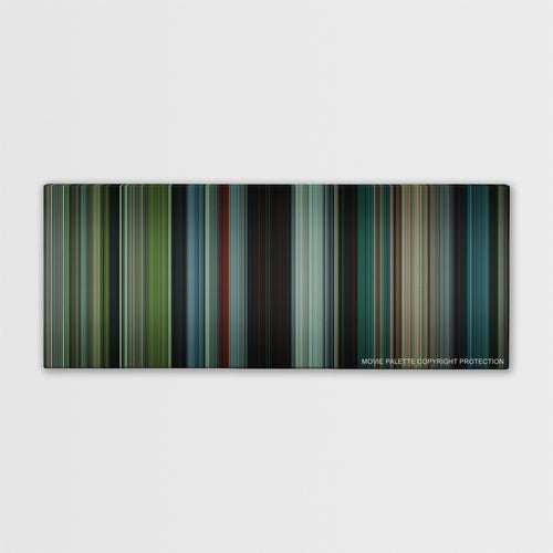 Okja color palette canvas print: thousands of thin vertical stripes of color