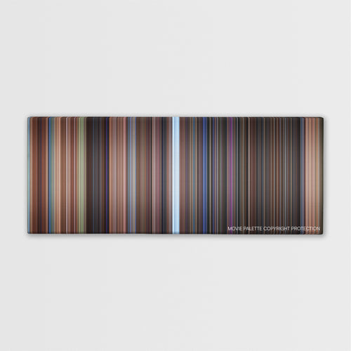 Small Soldiers color palette canvas print: thousands of thin vertical stripes of color