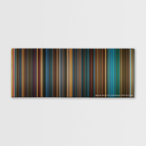 Kiss Kiss Bang Bang color palette canvas print: thousands of thin vertical stripes of color