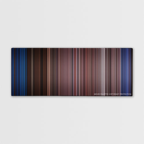 The Passion of the Christ color palette canvas print: thousands of thin vertical stripes of color