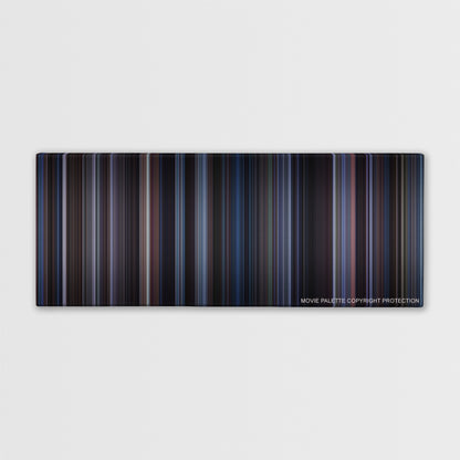 Lost in Translation color palette canvas print: thousands of thin vertical stripes of color