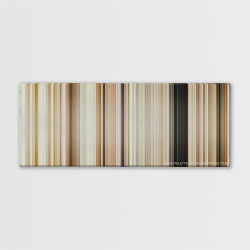 What's Eating Gilbert Grape color palette canvas print: thousands of thin vertical stripes of color